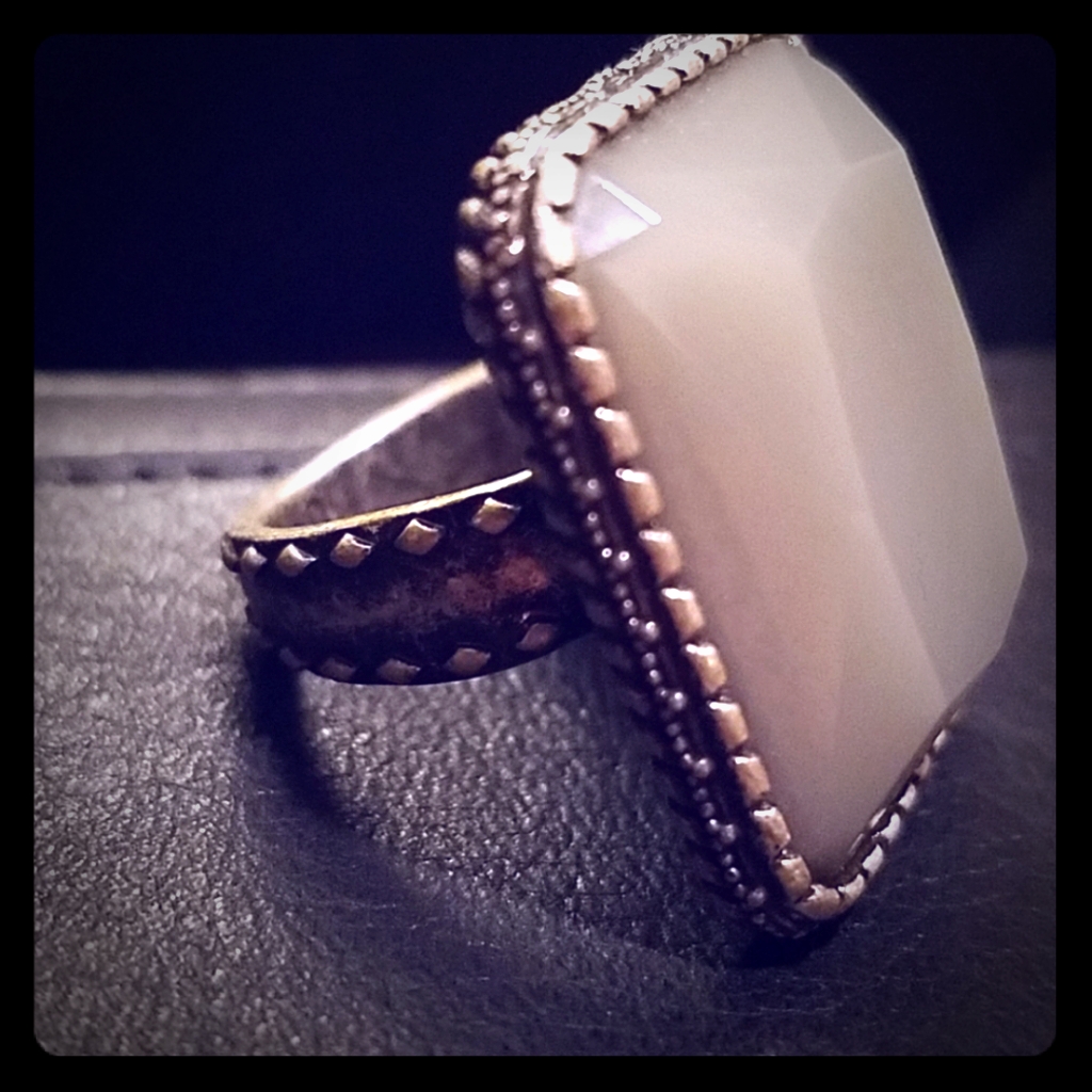 Gray Statement Ring
